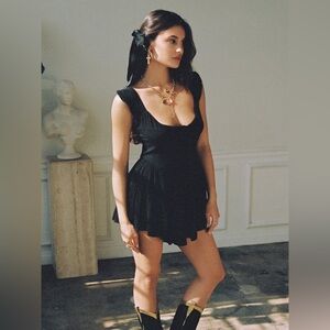 Vanessa mooney-The Elisabeth romper dress-black